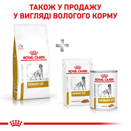 Сухий корм для дорослих собак з захворюваннями сечовивідних шляхів ROYAL CANIN URINARY S/O DOG (домашня птиця), 13 кг